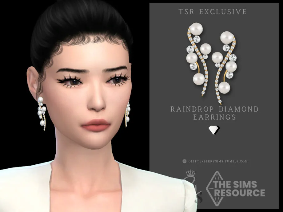 Raindrop Diamond Earrings