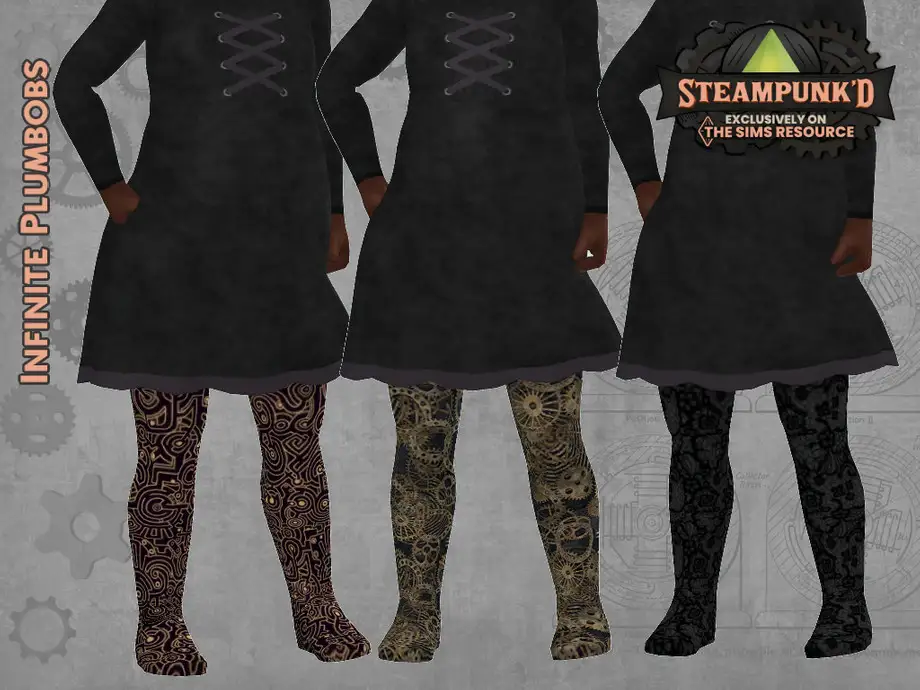 SteamPunked - IP Toddler Tights