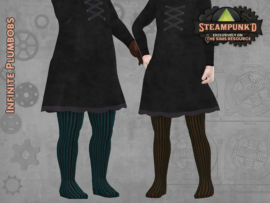 SteamPunked - IP Toddler Stripy Tights