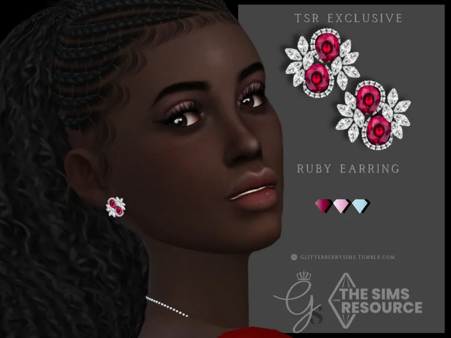 Ruby Earrings