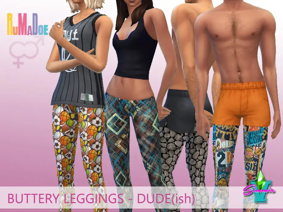 Buttery Unisex Leggings Dude