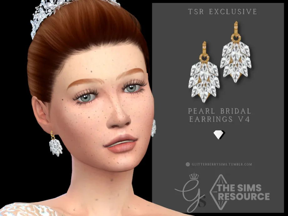 Pearl Bridal Earrings v4