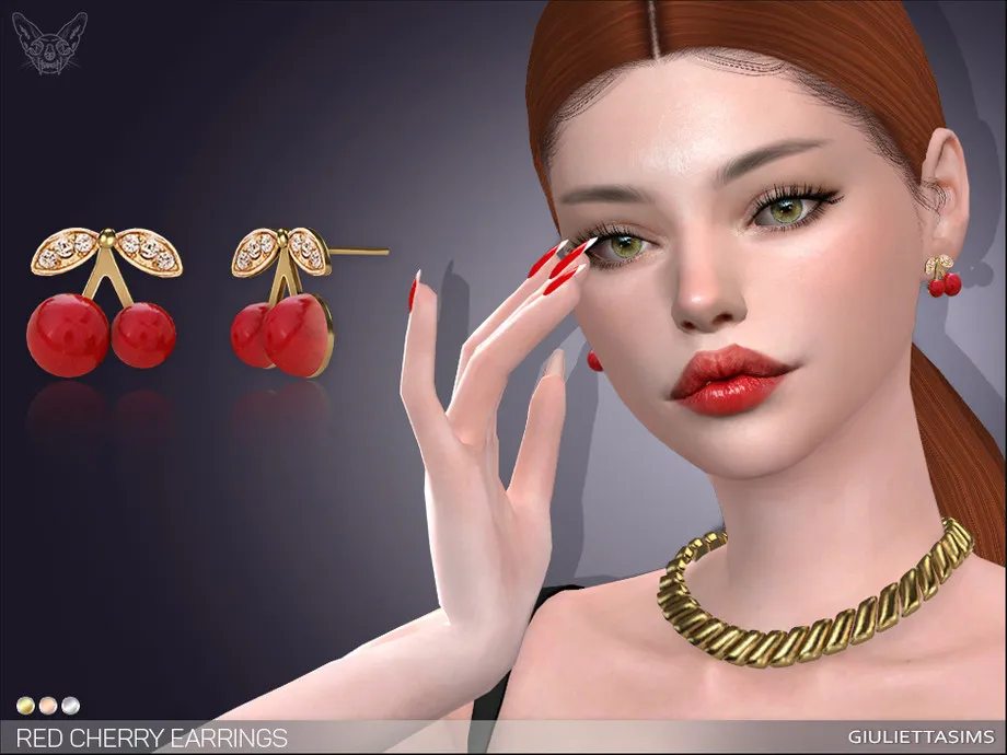 Red Cherry Earrings