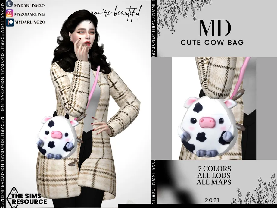cute cow bag Adult