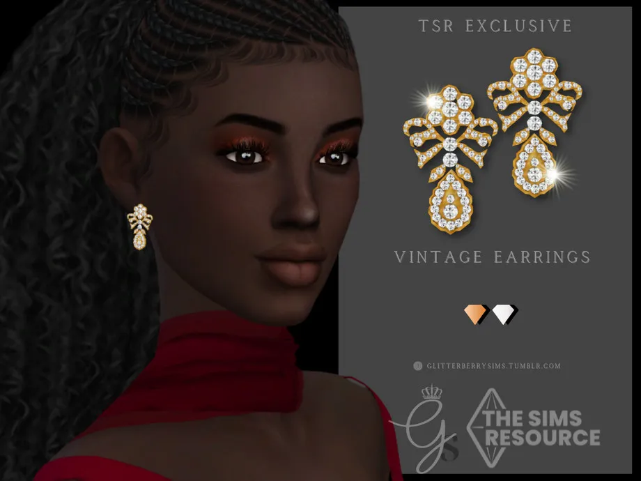 Gold Vintage Earrings