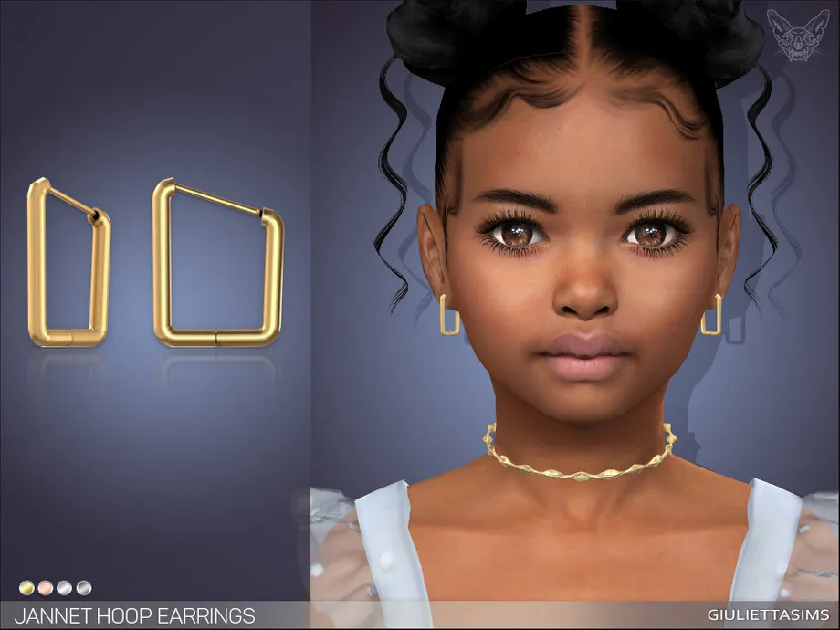 Jannet Hoop Earrings For Kids