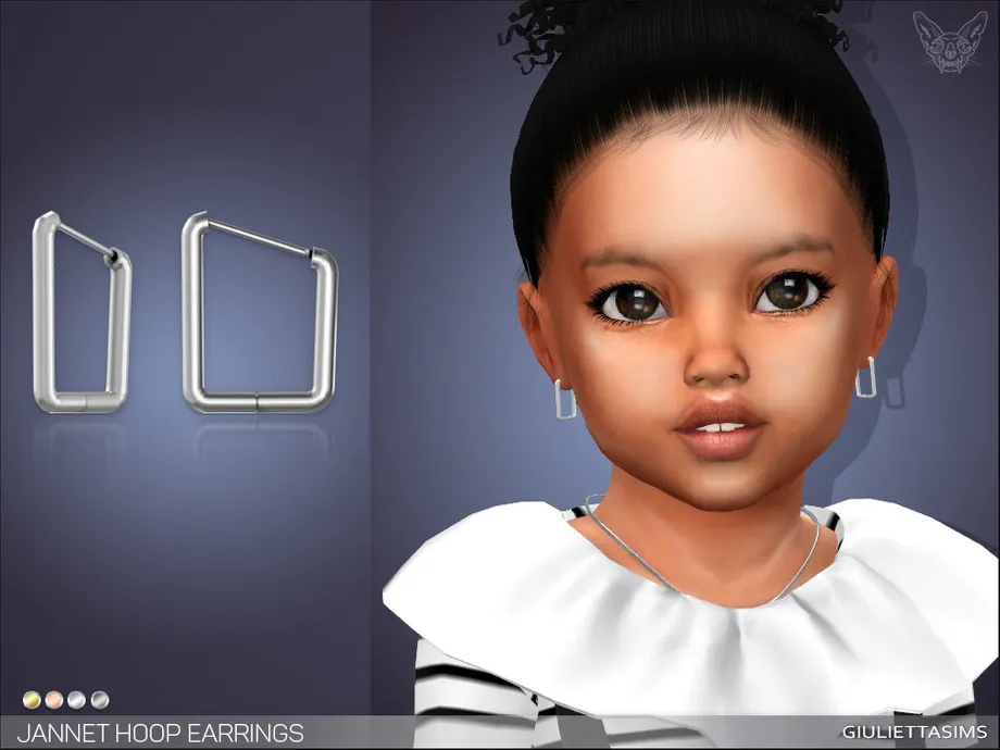 Jannet Hoop Earrings For Toddlers