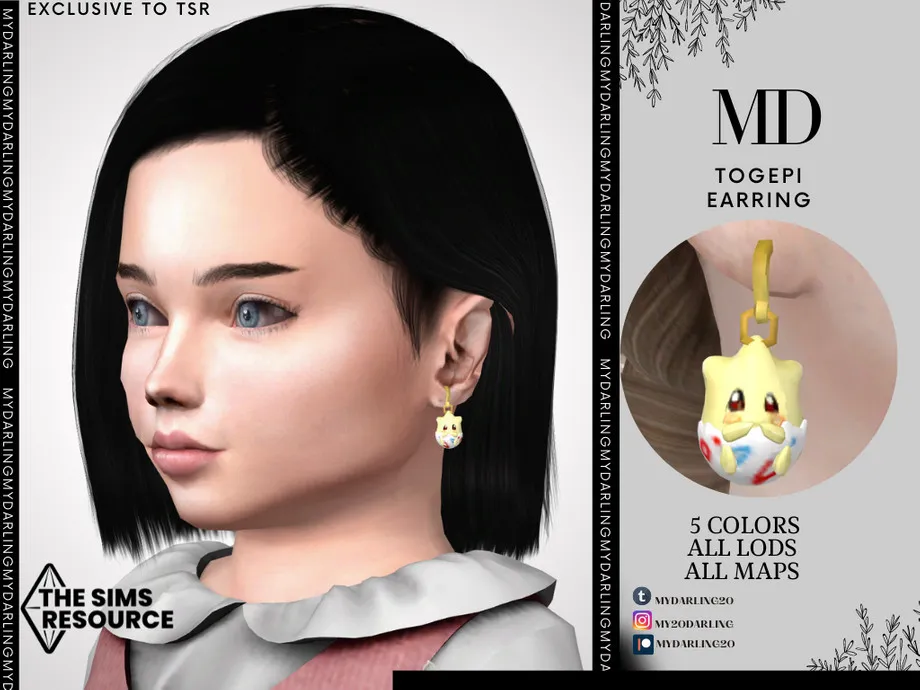 Togepi  Earring TODDLER