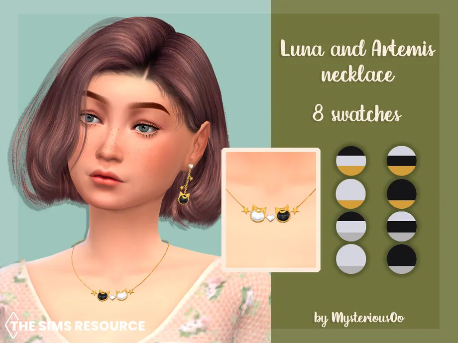 Luna and Artemis necklace