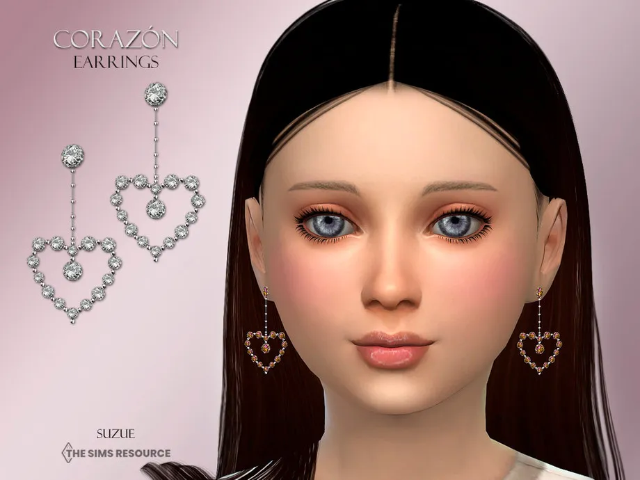 Corazon Earrings Child