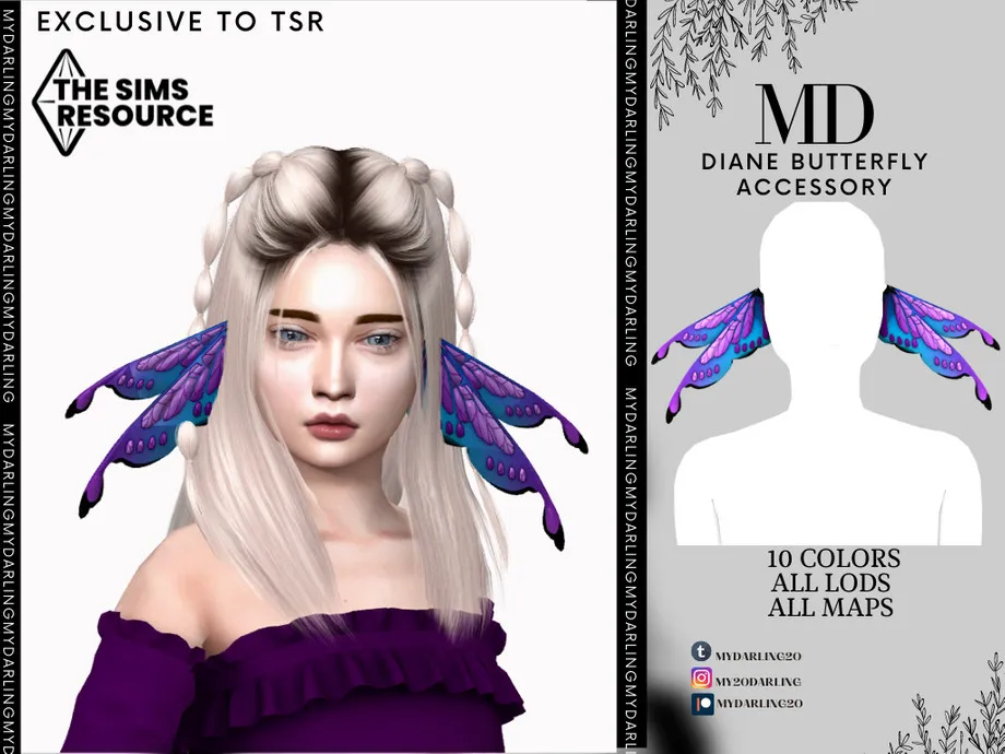 Diane Butterfly Acessory child