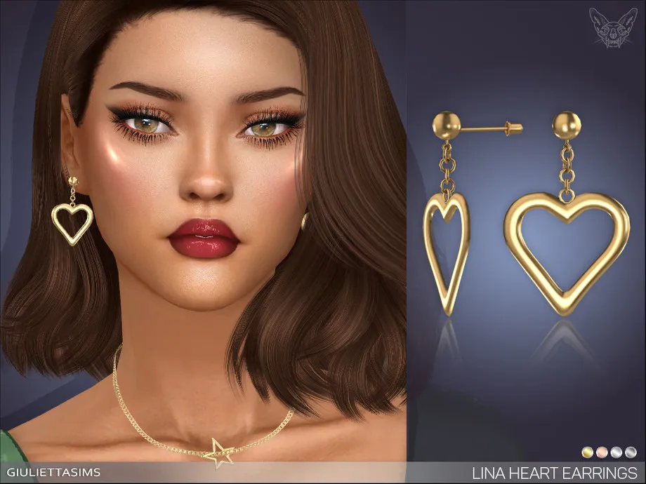 Lina Heart Earrings