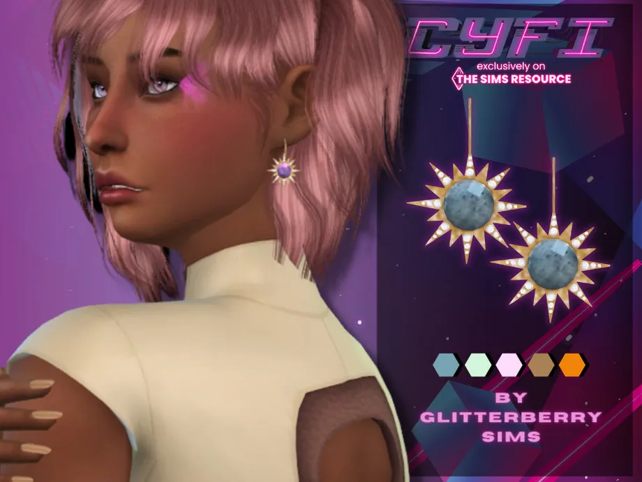 Cyfi- Space Earrings
