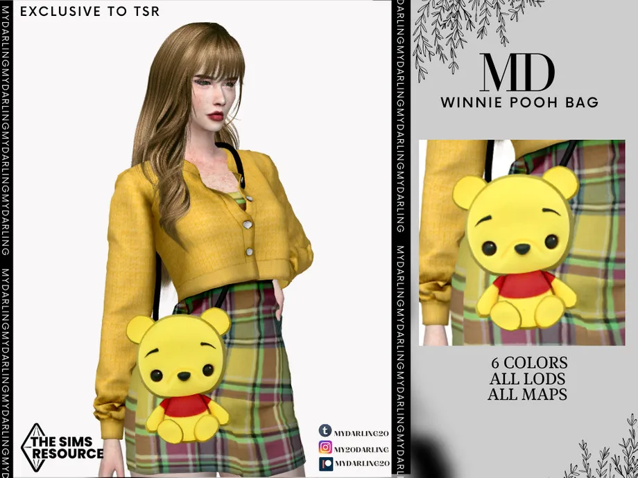 WINNIE POOH BAG ADULT