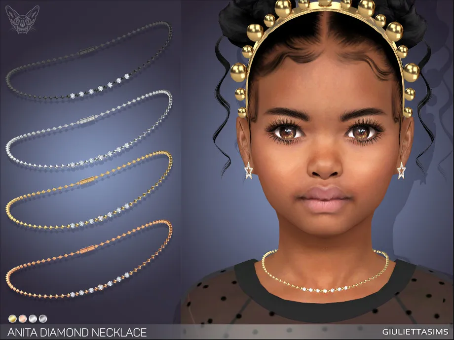 Anita Diamond Necklace For Kids