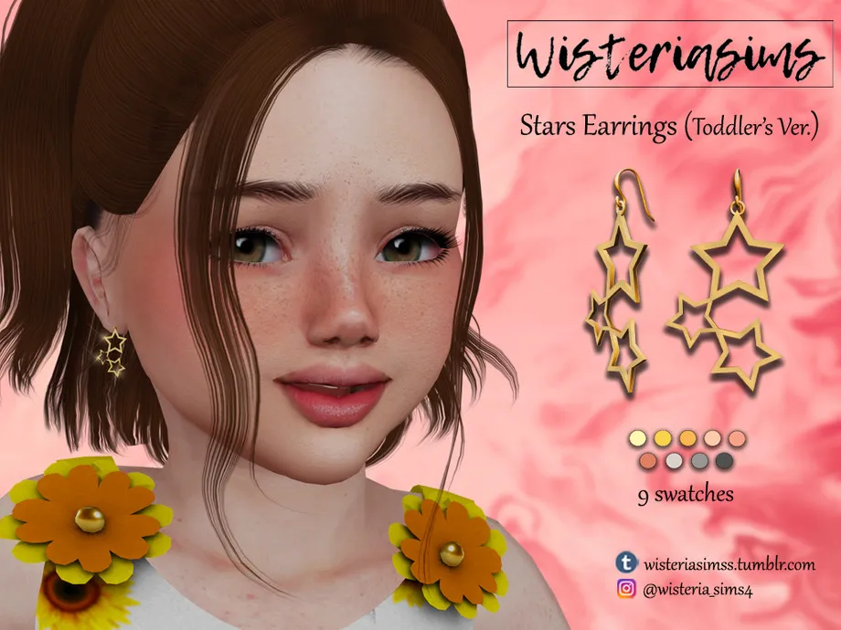 Stars Earrings (Toddler's Ver.)