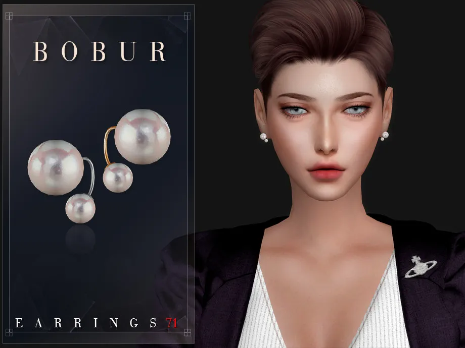 Simple pearl earrings