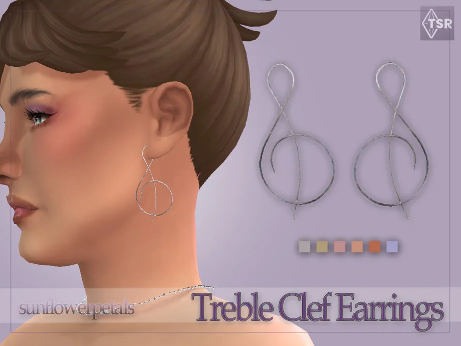 Treble Clef Earrings