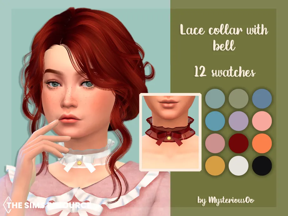 Lace collar with bell