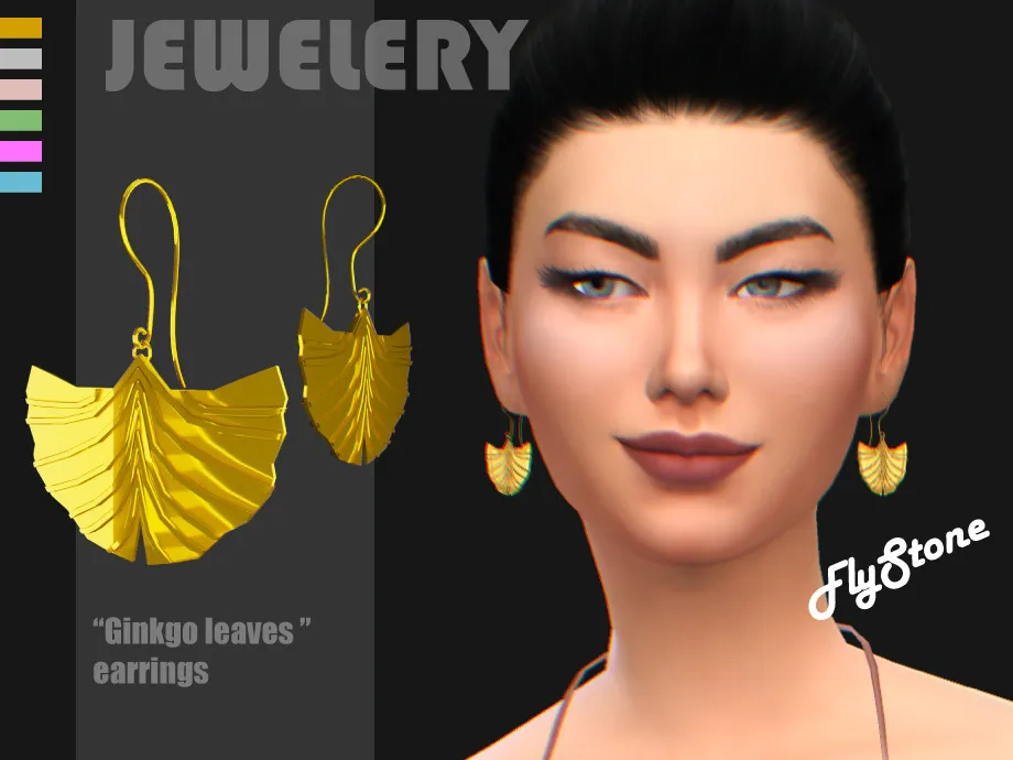 w-920h-690-3393175.jpg "Ginkgo leaves" earrings - Image 1