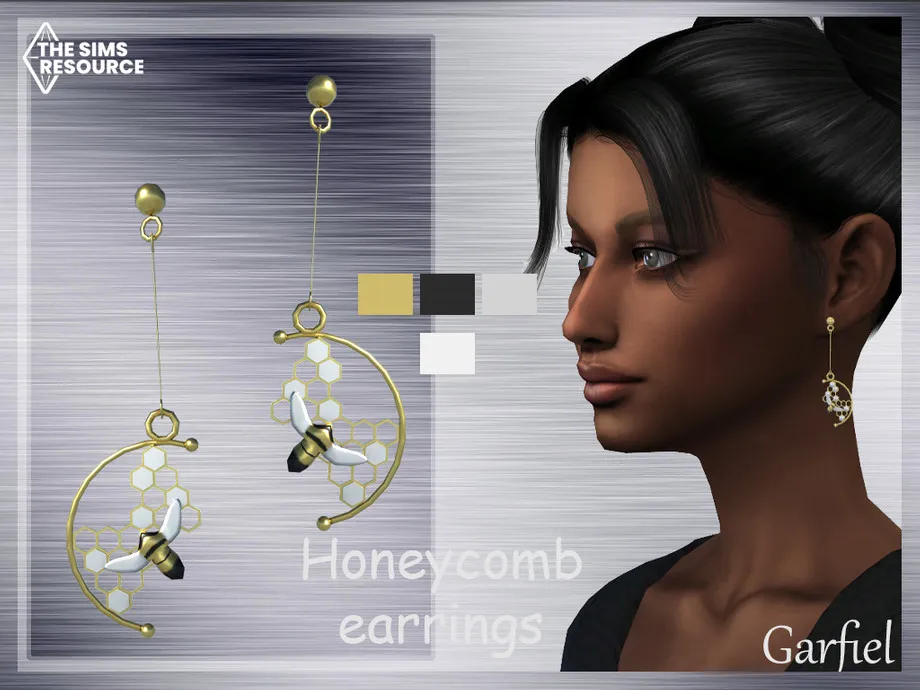 Honeycomb earrings