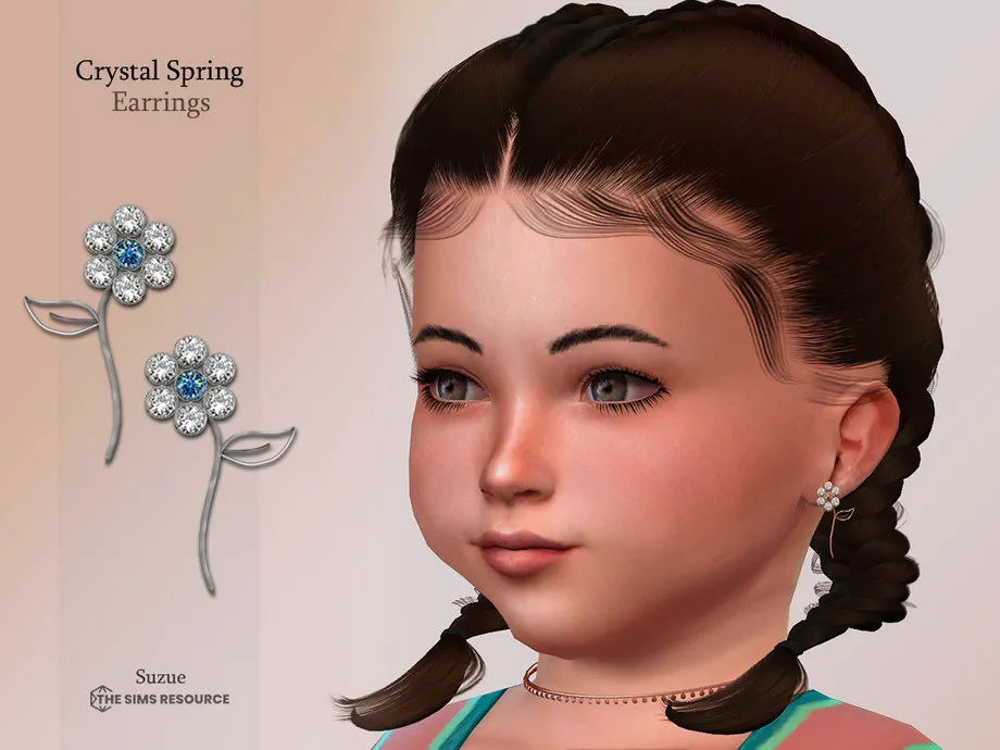 Crystal Spring Earrings Toddler