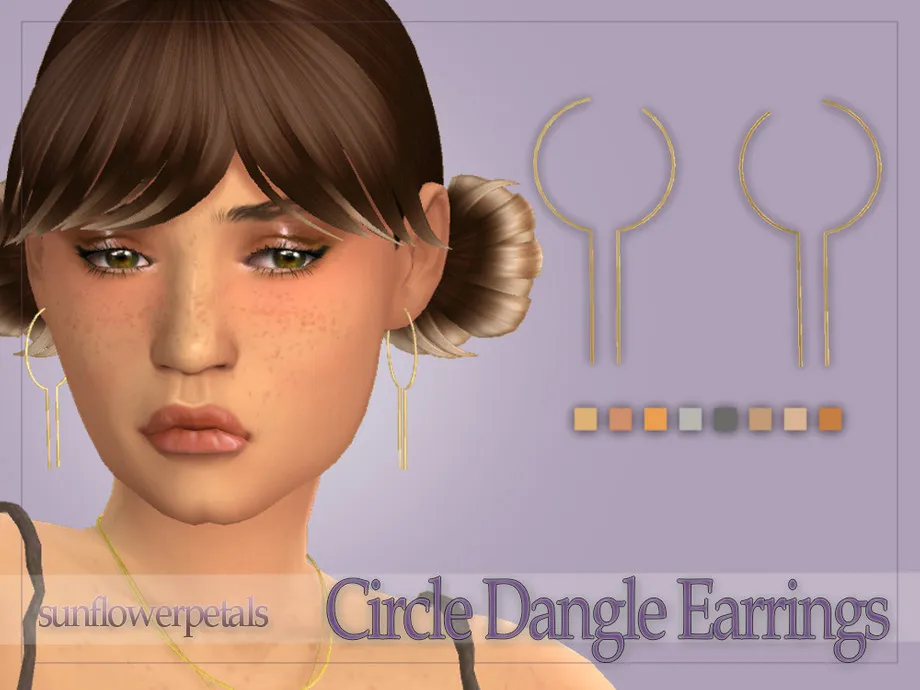 Circle Dangle Earrings