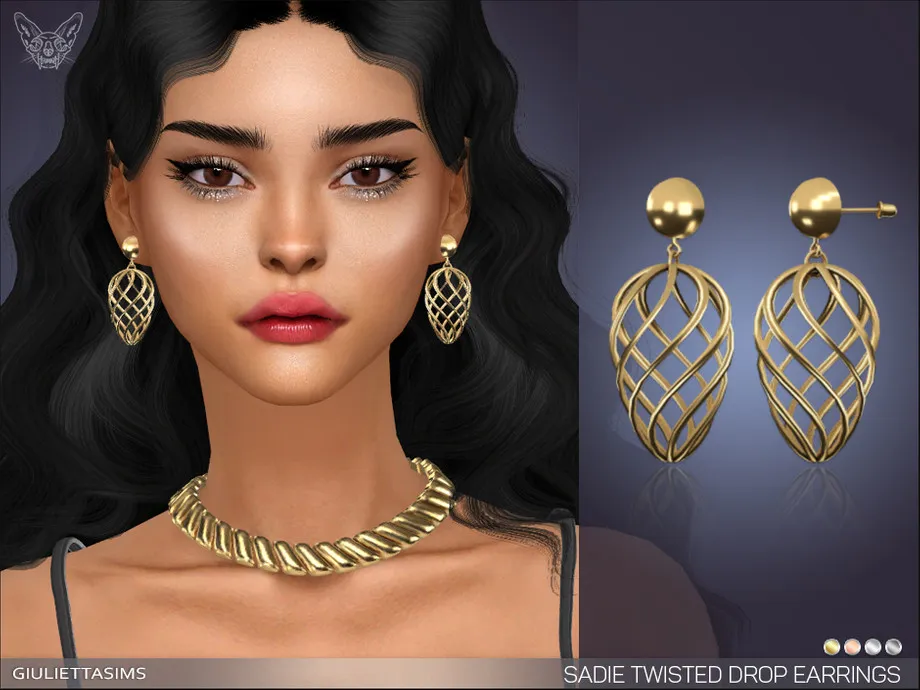 Sadie Twisted Drop Earrings