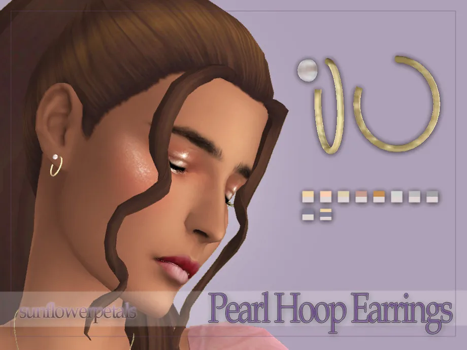 Pearl Hoop Earrings