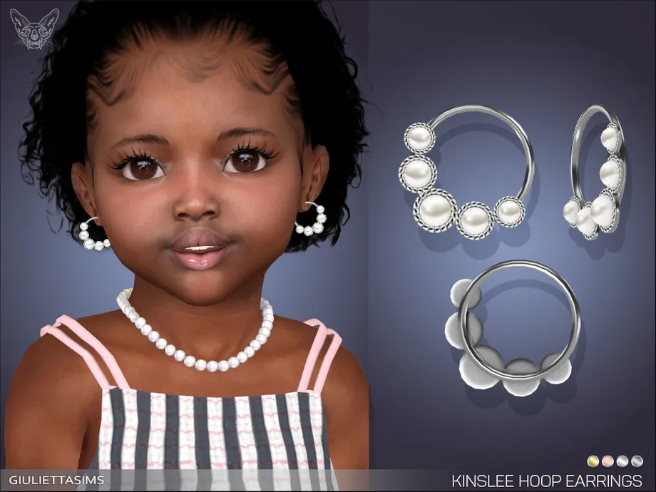 Kinslee Hoop Earrings For Toddlers