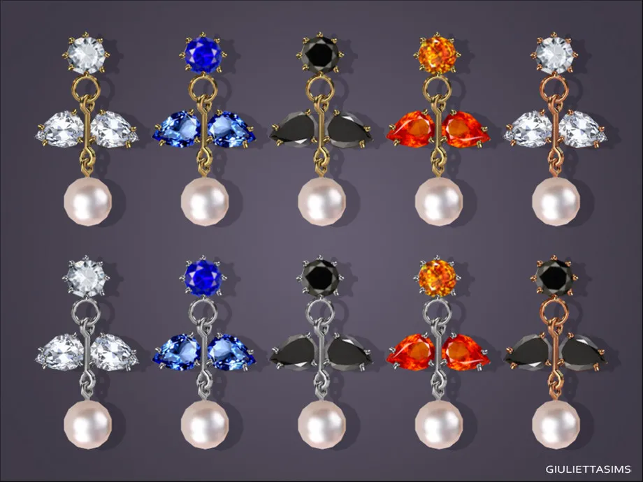 Astrid Crystal Pearl Earrings For Toddlers