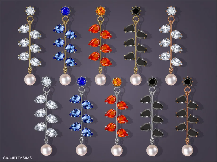 Astrid Crystal Pearl Earrings
