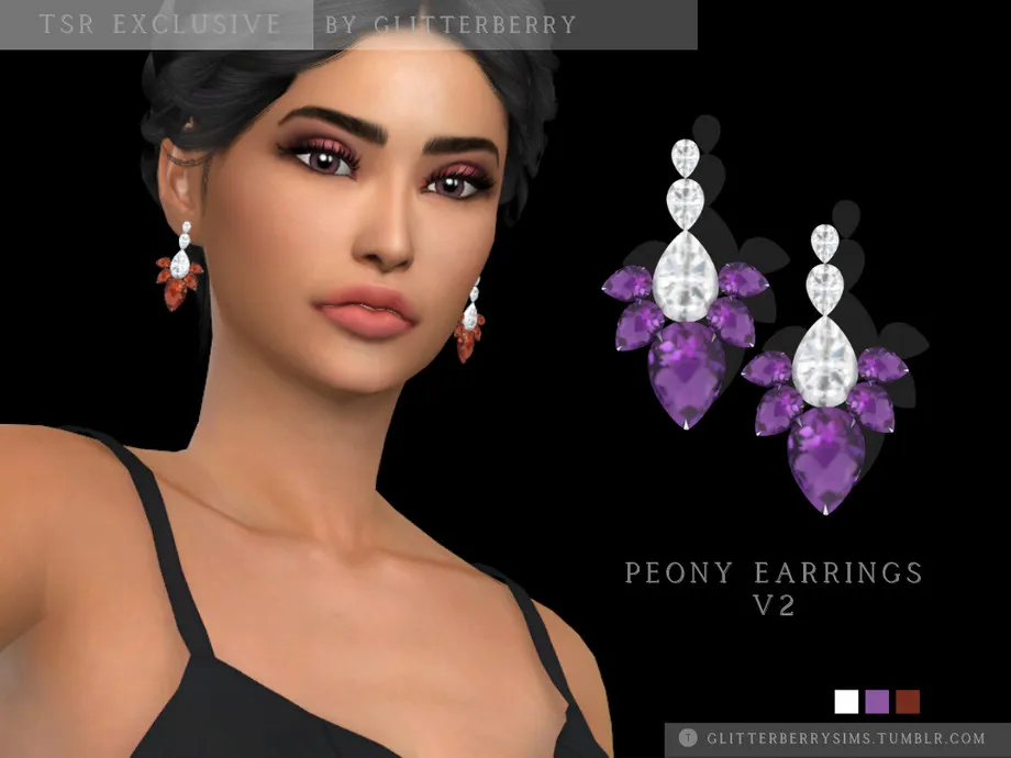 Peony Earrings v2