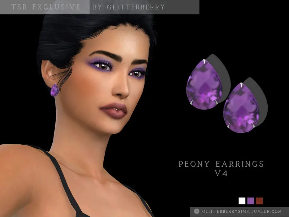 Peony Simple Earrings