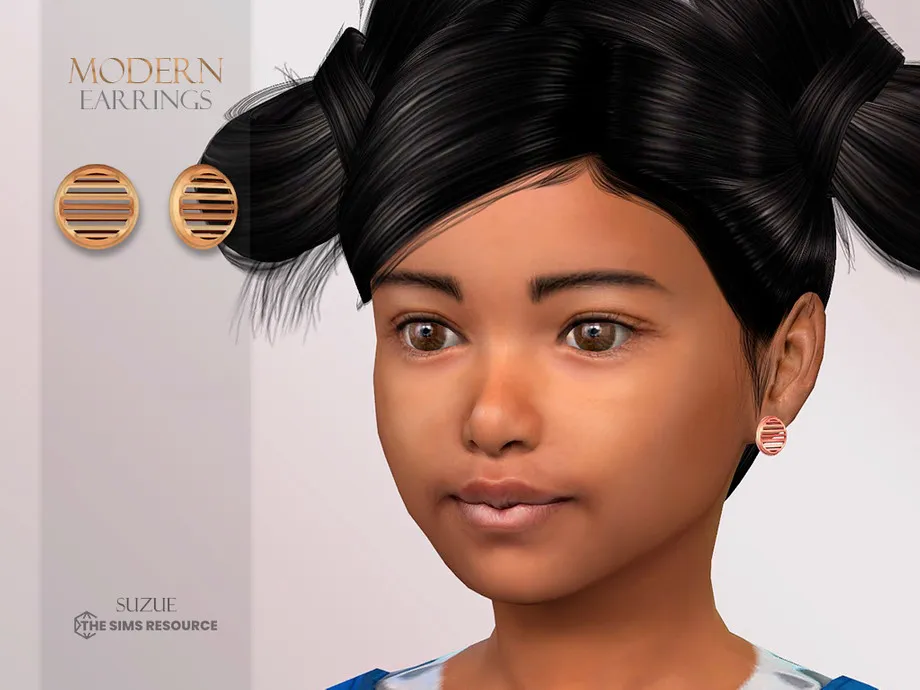 Modern Earrings Child