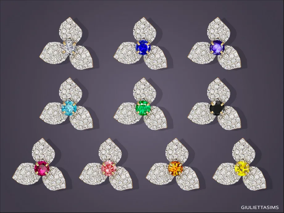 Trillium Stud Earrings