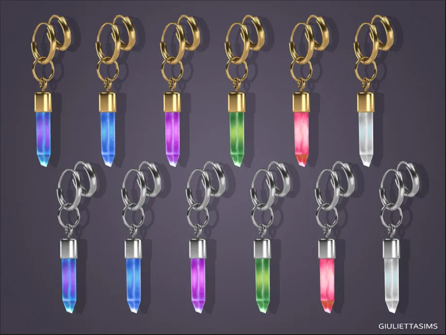 Crystal Pendant Earrings (for men and women)