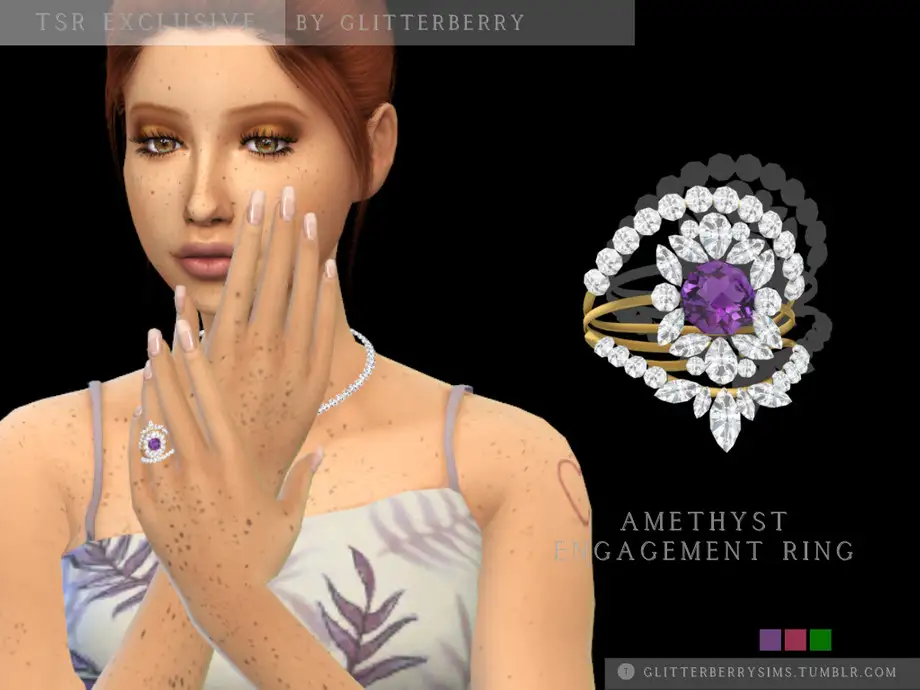 Amethyst Engagement Ring