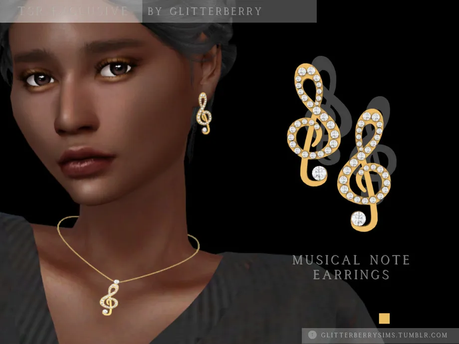 Musical Note Earrings