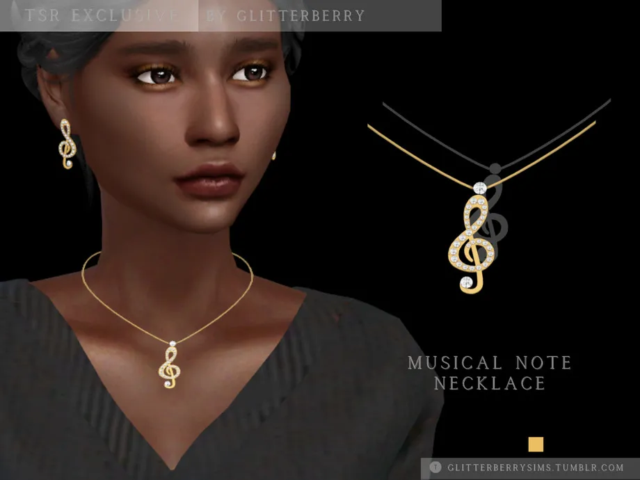 Musical Note Necklace