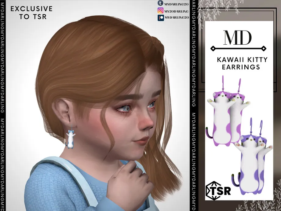 kawaii kitty earringsToddler