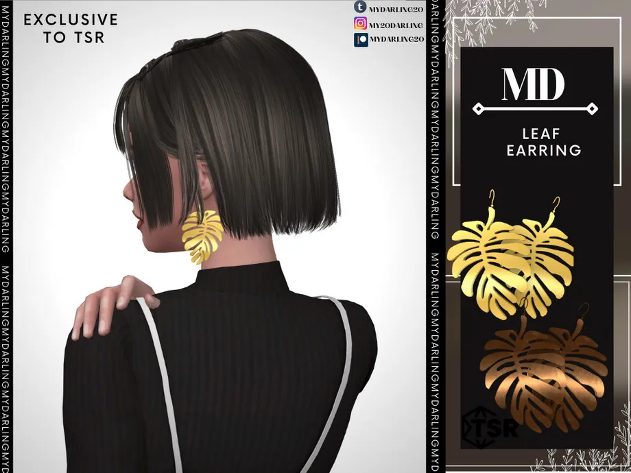 leaf earring adult