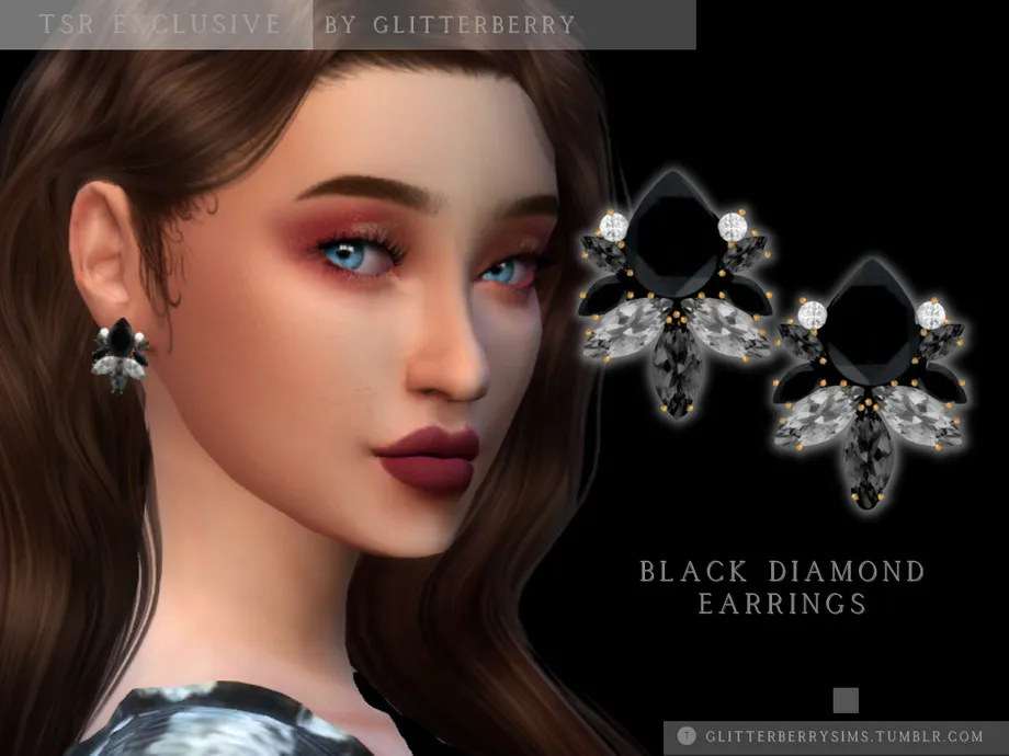 Black Diamond Earrings