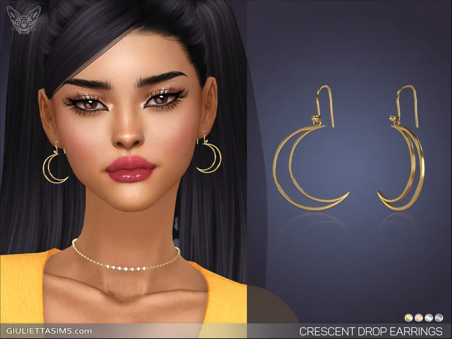 Crescent Drop Earrings