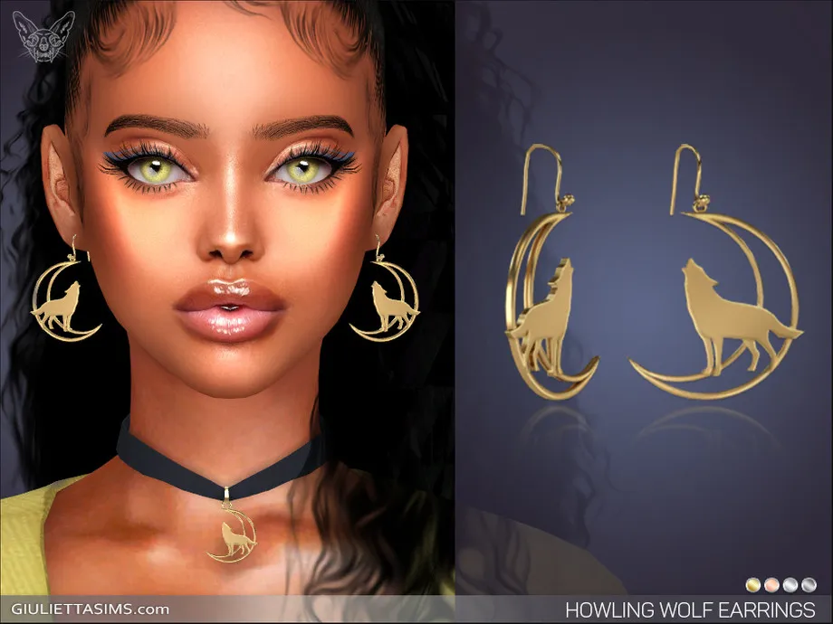 Howling Wolf Earrings