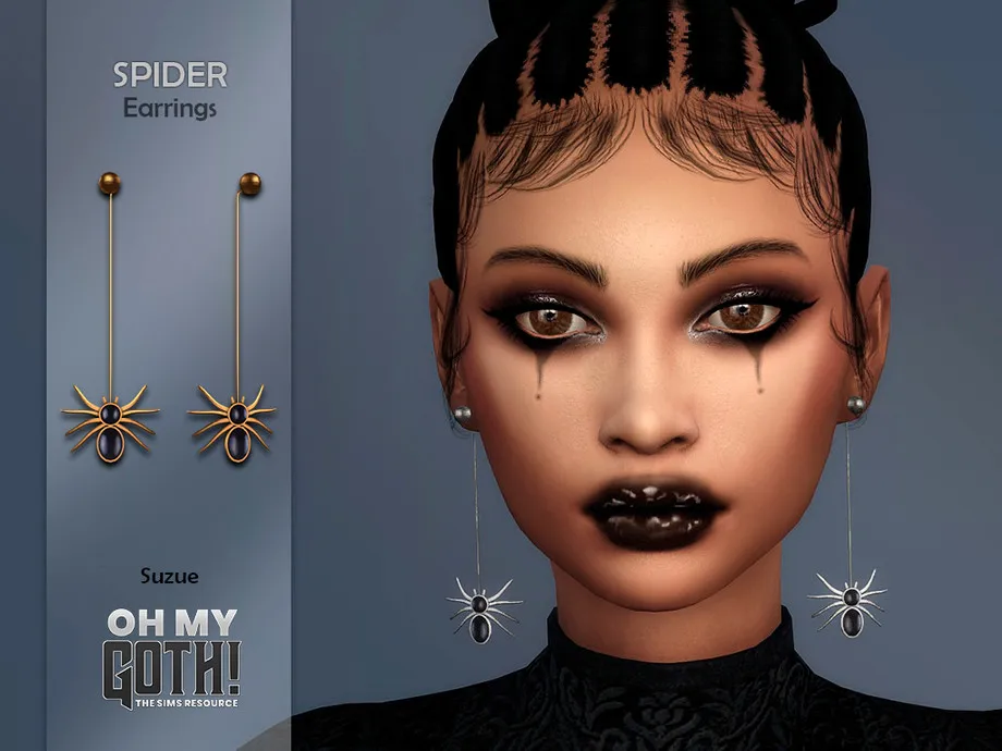 Oh My Goth! Spider Earrings