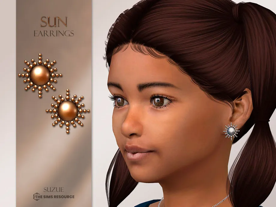 Sun Earrings Child