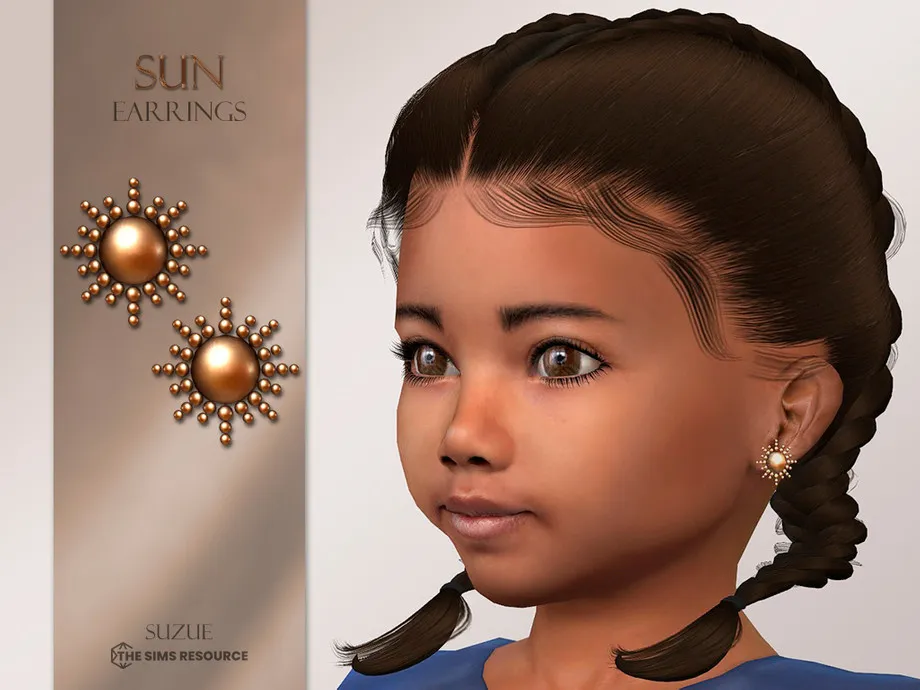 Sun Earrings Toddler
