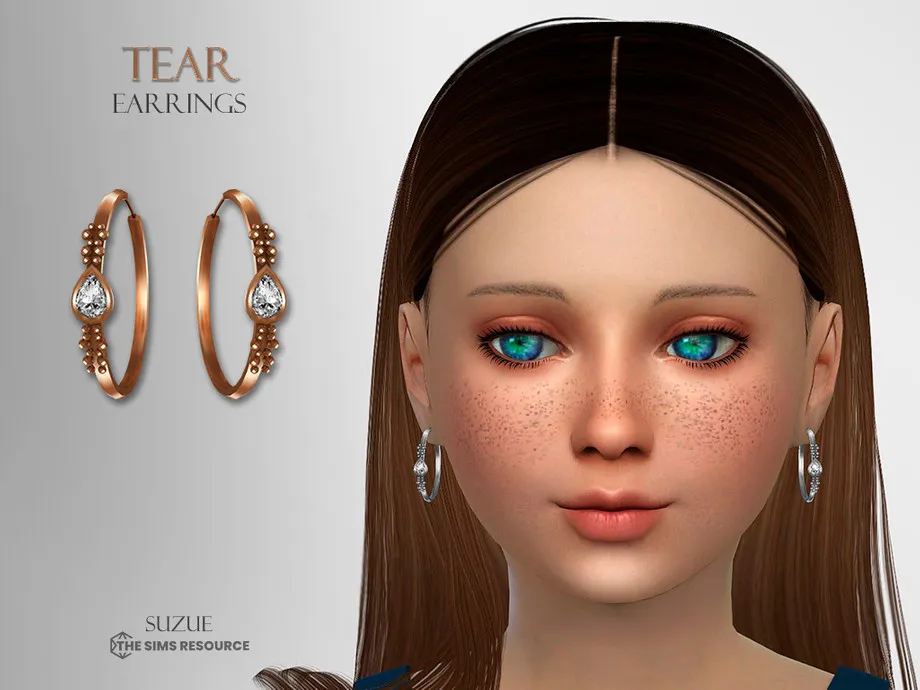 Tear Earrings Child