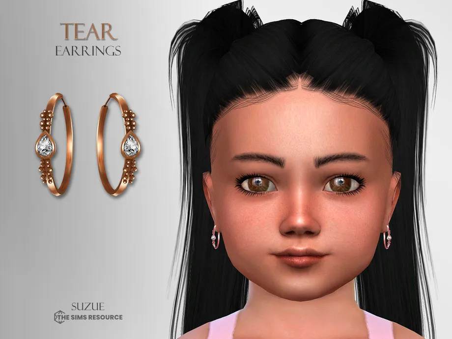 Tear Earrings Toddler